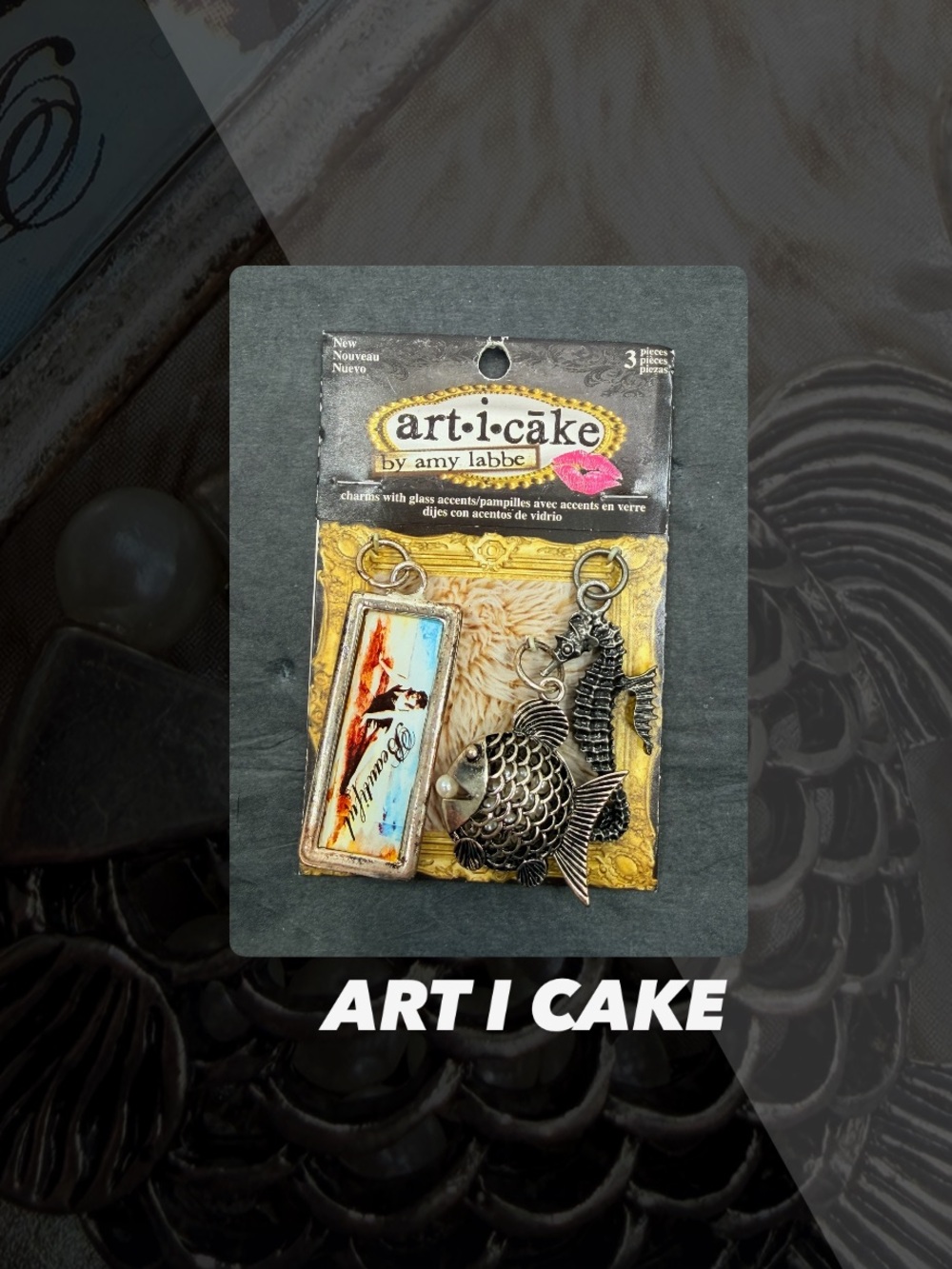 NWT Art I Cake By Amy Labbe Sea Themed Charms
